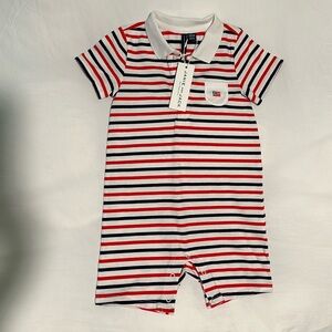 Janie & Jack American Flag Romper Onesie